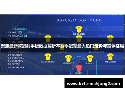 聚焦最新欧冠射手榜数据解析本赛季冠军最大热门走势与竞争格局