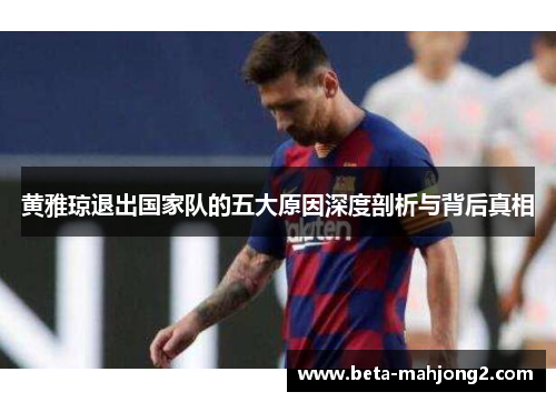 黄雅琼退出国家队的五大原因深度剖析与背后真相